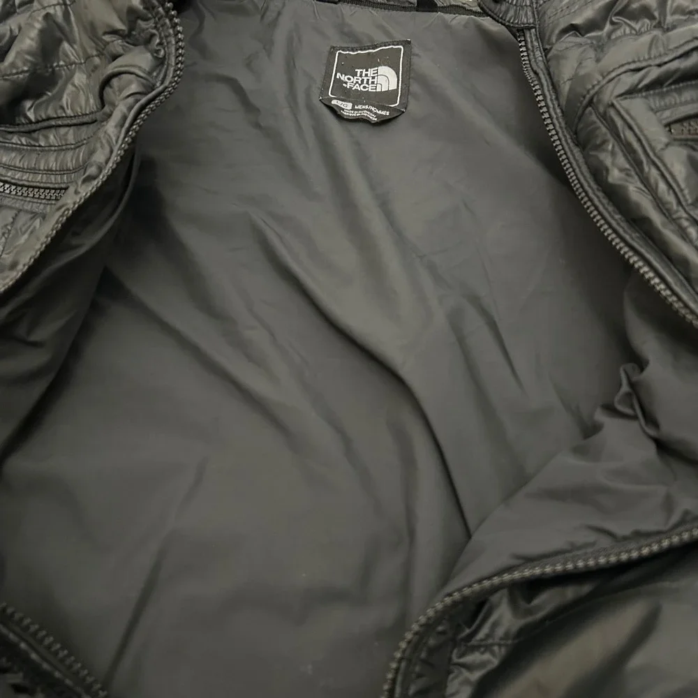 The North Face Mack Moto Jacket Large Black Quilted Full Zip Insulated Puffer